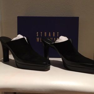 Stuart Weitzman, heels. Black suede. Size 8M.